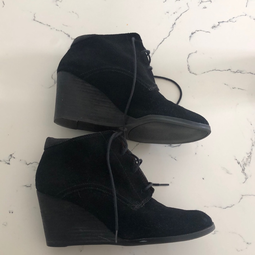 Lucky wedge booties